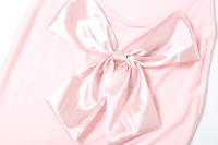 Vestido De Vacaciones Nibber Con Cuello Cuadrado Y Espalda Descubierta Para Mujer Sin Mangas Decorado Con Lazo Vestido Sexy De Fiesta En La Playa Vestido De Cuerpo Entero De Polyester Y Spandex - details 15