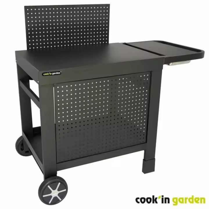 Mesa de barbacoa Cook'in Garden Reva 110 Premium Acero Jardín Negro 108 x 55 cm - 1