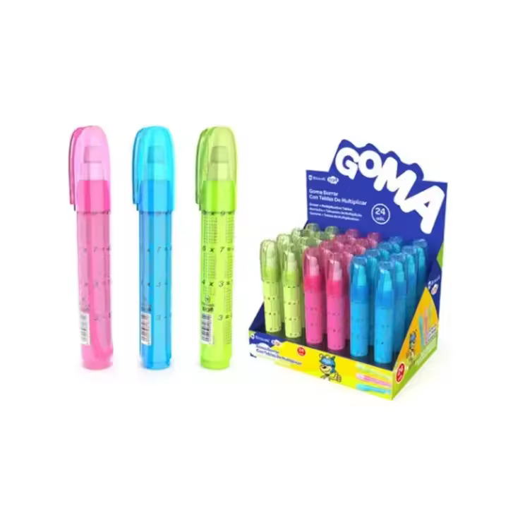GOMA DE BORRAR EN BARRA C/ TABLAS MULTIPLICAR BISMARK 331831 - 1