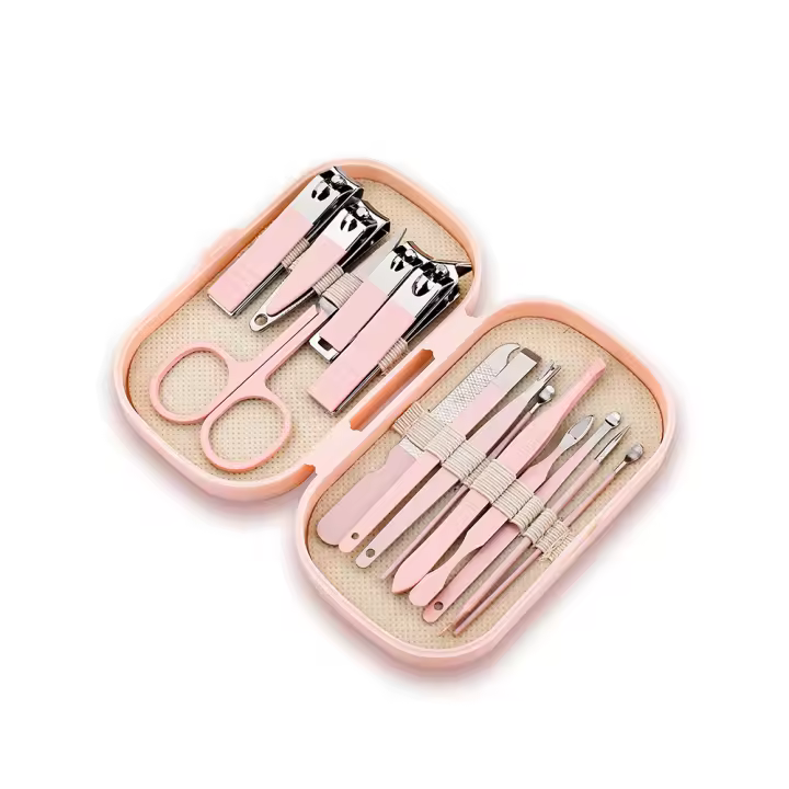 Set De Manicura Para Mujer Kit De Aseo Personal Con Tijeras De Uñas Y Cuchillas De Afeitar Kit De Pedicura Profesional Regalo Con Estuche De Viaje - 1