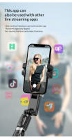 Q18-estabilizador de cardán para escritorio, palo Selfie, trípode con luz de relleno para teléfono móvil iPhone - details 25