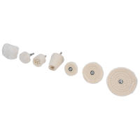 Kit De Pulido De Rueda De Linterna De Algodón Flanel Para Metal Y Vidrio Con Taladro De Rosca De 1/4 Pulgada Herramienta De Pulido Para Trabajos De Bricolaje - details 3