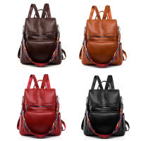 Mochila de cuero de alta calidad para Mujer, Bolso Escolar para adolescentes y niñas, mochila de viaje de gran capacidad, nuevo diseño, 2023 - details 22