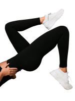 Pantalones Deportivos De Mujer En Color Sólido Cintura Alta Elástica Leggings De Fitness Sin Costuras Ajuste De Cadera - details 5