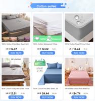 Sábana Adaptada De Algodón Y Poliéster 85% Para Cama Europea Con Banda Elástica Cubierta Protectora De Mátress Adultos Sábana Doble Linens - details 0