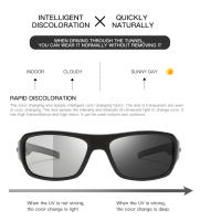 Gafas De Ciclismo Polarizadas Y Cambio De Color 2024 Para Hombres Protección UV400 Lentes Poli-carbónato Ideal Para Conductar Y Deportes - details 5