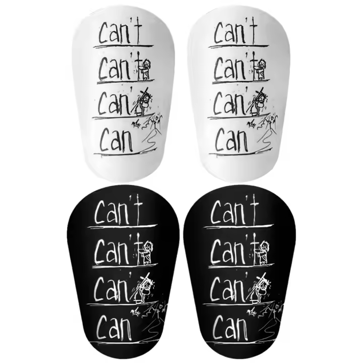 Protector De Pierna Para Fútbol 1 Pares De Protecciones De Tela De Esponja EVA Miniatura Antideslizante Y Absorbedora De Choques Para Entrenamiento De Fútbol - 1