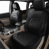 Funda De Asiento De Coche Universal De Cuero PU 9 Piezas Protección Completa Impermeable Para Interior Del Auto Adecuado Para Todas Las Estaciones - details 3