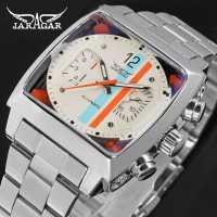 Reloj Mecánico Automático Para Hombre JARAGAR 569 Moda Retro Cuadrado Con Calendario Acero Inoxidable Resistente Al Agua Para Negocios - details 0