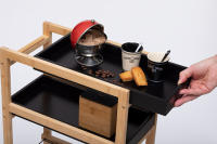 CAMARERA PEQUEÑA BLACKWOOD CON RUEDAS MARCA 5 FIVE - details 4