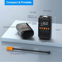 Bombín De Neumáticos Inalámbrico Portátil Mini Digital 4000mAh Para Auto Motocicleta Y Bicicleta Inflador De Aire Eléctrico - details 1