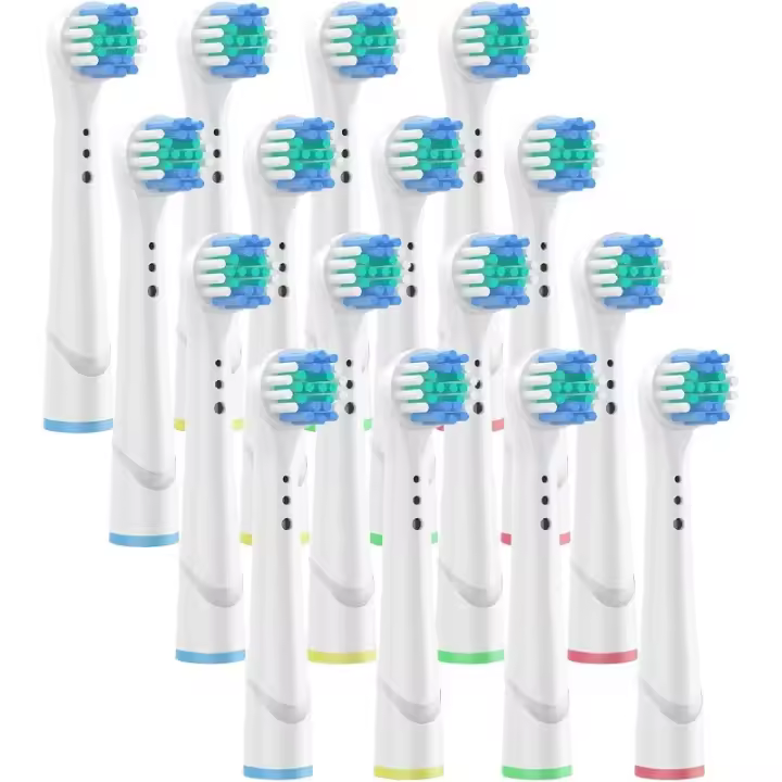 Cabezal de Cabello de Dientes de Repuesto, 16 Unidades de Cabezal de Cabello de Repuesto, compatible con Cabezales de dientes Eléctricos (16 Unidades) (Blanco, 16 Unidades)-Black Friday-Gift de Navidad - 1