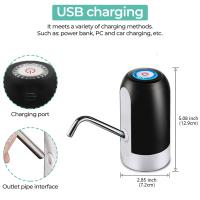 Dispensador de agua eléctrico automático - Recargable con batería de iones de litio - Alta compatibilidad y fácil de usar - Incorpora 2 ADAPTADORES para garrafas comerciales de 5/6/8 litros - details 3