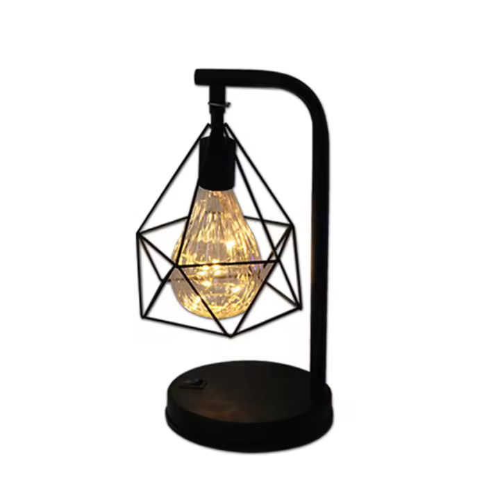 Bulbo LED Retro Negro Operado Por Batería Lámpara De Noche Para Mesa De Noche Decoración De Escritorio Para Sala De Estar Barra De Café - 1