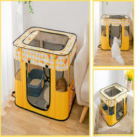 Casa De Gato Plegable Con Almohadilla De Taza Kitten Lounger Sweet Cat Bed Para Cachorros Y Gatos Pequeños Materiales De Oxford Cómodo Y Transpirable - details 2