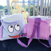 Mochila Grande De Anime Kawaii Dora El Explorador Para Niños Mochila Escolar De Capacidad Amplia Estudiante A4 Regalo Ideal - details 1