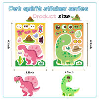 8 Hojas De Puzles DIY De Dinosaurios Y Animales Divertidos Para Educar Juguete De Montaje De Pegatinas Para Niños Mayores De 14 Años - details 8