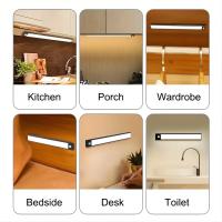 Luz De Armario LED Con Sensor De Movimiento Recargable Por USB Ajustable En Color Tamaño Diferente Disponible Luz De Noche Para Encimera Y Armario - details 7
