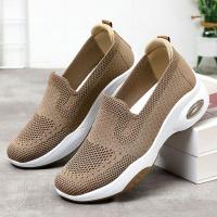 Zapatillas De Mujer Rimocy Moda Transpirables Tejidas 2024 Primavera/Otoño Casuales Sin Cordones Zapatos De Caminar Con Almohadilla De Aire Talla Verdadera Para Tamaño 36-41 - details 16