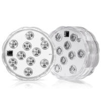 Luces LED Sumergibles con Control Remoto 10 Lámparas Brillantes RGB para Piscina, Jardín de Estanque, Acuario Iluminación al Aire Libre HD061 - details 6