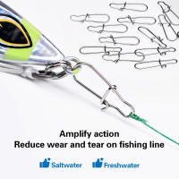 PROBEROS 30Pcs/lot Pinzas De Pesca De Acero Inoxidable Con Reforzamiento Herramientas De Pesca Conector Fuerte Accesorios De Ancilota - details 20