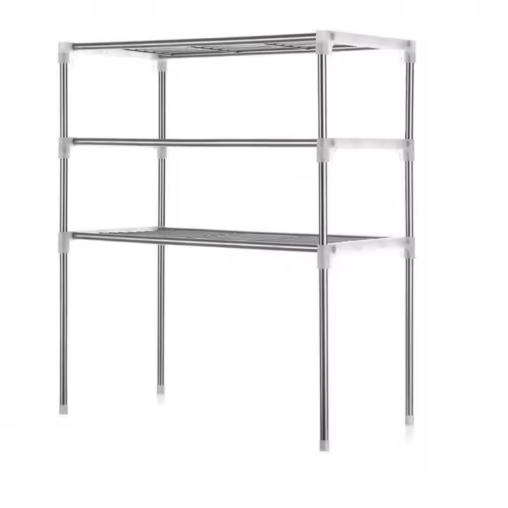 Mediawavestore - Estante para Microondas 3 Estantes de Metal y Plástico - 1