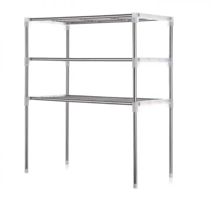 Mediawavestore - Estante para Microondas 3 Estantes de Metal y Plástico - 1