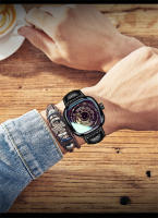 Reloj De Pulsera Para Hombre GLENAW Lujo Diseño De Esqueleto Resistente Al Agua Con Correa De Cuero Acero Inoxidable Movimiento Automático Reloj Hombre - details 9