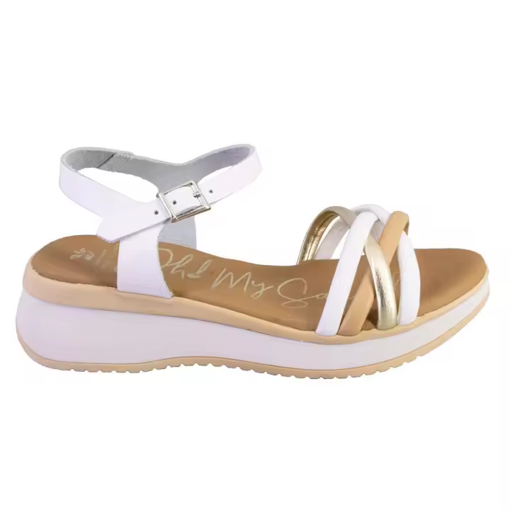 OH MY SANDALS 5664-2526 Sandalias de mujer blanco PIEL 525 - 1