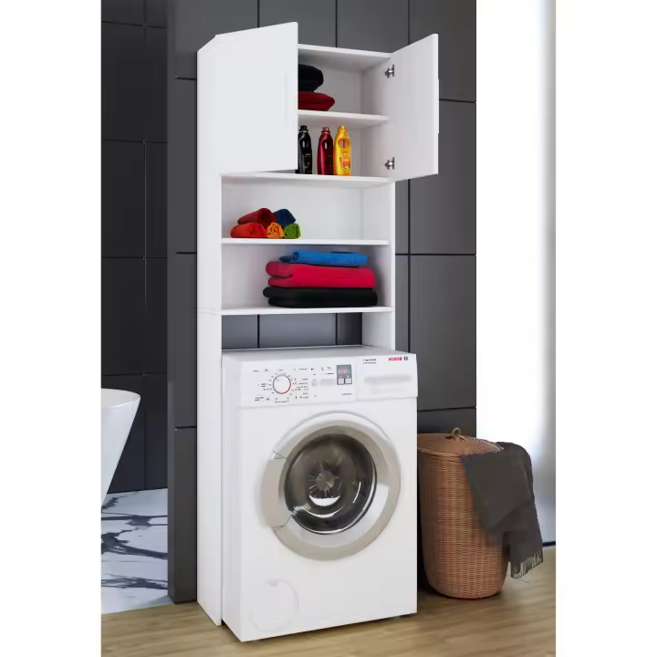 Armario de madera para sobremesa Lavadora Armario para sobremesa Lavadora Jutas Armario de madera para sobremesa Lavadora Armario para sobremesa Lavadora Jutas - 1