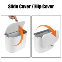 Bandeja De Cocina Montada En La Pared Con Papel Toalla Y Cesta De Basura Ecológica De 7L Con Tapa Contenedor De Residuos Para Encimera - details 2