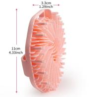 Cepillo De Baño De Silicona Mano Limpieza Exfoliante Poligonal Suave Masajeador Corporal Herramienta De Limpieza Para El Hogar - details 0