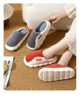 Nuevos Pantuflas De Algodón Para Hombre 2024 Cómodas Y Cálidas Antideslizantes Para El Hogar Y Pareja Pantuflas De Invierno Para Adultos - details 5