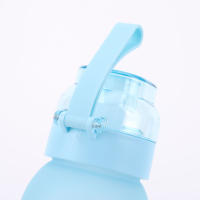 Botella De Deporte Con Fragancia 1000ML a Prueba De Fugas Con 7 Cubos De Sabor Portátil Para Camping Y Fitness Color Azul Morado Negro Y Blanco - details 8
