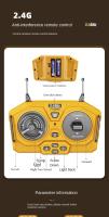 Bulldozer RC, juguete de construcción con control remoto de 9 canales, escala 1:20, totalmente funcional, con luces y efectos de sonido, ideal como regalo de cumpleaños para niños. - details 10
