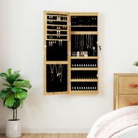 vidaXL Espejo con joyero y luces LED para pared - details 0