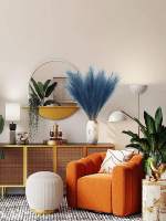 10pcs De Pampas Artificiales 55cm/21.65 Pulgadas Altas Rejas De Terciopelo Falso Grama Para Relleno De Vaso De Piso Decoración De Hogar - details 4