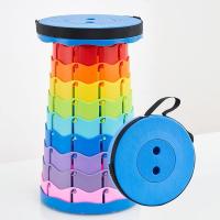 Taburete Plegable Portátil, Taburete Telescópico Ligero y Duradero para Actividades al Aire Libre como Viajes, Pesca, Senderismo y Camping (Multicolor) - details 0
