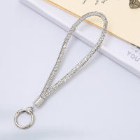 Lanyard De Lujo Para Móvil Con Diamantes Llavero De Cadena De Equipaje Colgante DIY Antipérdida Para Adultos Material De Poliéster - details 9