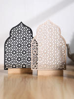 Adorno De Madera Hueca Para Ramadan Eid Mubarak Decoración De Navidad Musulmana Feliz Ramadan Kareem Adorno Vacacional Moderno - details 12