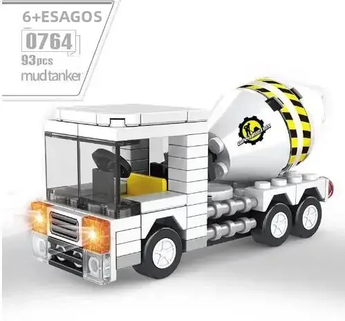 Nuevos Bloques De Construcción Ciudad Serie 8/1PCS Autobús Escolar Camper Camión Ambulancia Modelo Juguetes Educativos Para Niños Regalo Para Niños - 1