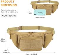 Riñonera táctica Militar, riñonera MOLLE para senderismo, Correr, pasear Perros - details 1