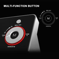 Reloj De Alarma De Lado Con Radio DAB Y FM Luz Nocturna LCD Dimmable Dual Snooze Bluetooth Tipo-C Y Carga USB Estilo Europeo - details 4