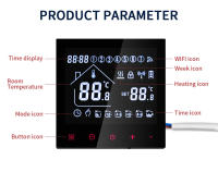Termostato Inteligente WiFi Tuya Para Suelo Eléctrico Agua/Gás Boilero Temperatura RC Compatible Con Alexa Google Home Smart Life Yandex - details 7
