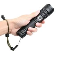 Linterna Táctica Recargable Super Potente LED XHP120 Con Batería 18650 Integrada Lámpara De Camping Luz Torcha De Alta Potencia - details 0