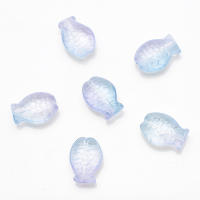 30Pcs Colgante De Vidrio Colorido Para Pulsera DIY Agujero Medio Pez Gradiente 10x14 Pulgadas Adornos De Moda Sin Metal Proveniente De China Continental - details 17