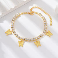 Pendiente De Mariposa Brillante Para Mujer Cadena De Pies Moda Casual Para Viajes Y Fiestas Regalo Ideal 6028 - details 5