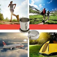 Taza De Acero Inoxidable Plegable Para Té Con Llavero 75ml/150ml/250ml Telescopio Portátil Para Viajes Y Camping - details 4