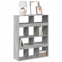 vidaXL Estantería de madera de ingeniería 100x33x125,5 cm en color Marrón roble/Roble ahumado/Negro y más | almacenamiento funcional diseño moderno para baño dormitorio sala - details 4