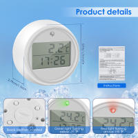 Termómetro De Baño Con Timer Impermeable Pequeño Y Flotante Para Agua Caliente Y Fría Pantalla Clara Con Luz Destellante - details 1